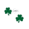 925 Silver Shamrock Stud Earrings