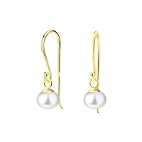 925 Silver 6mm Fresh Water Pearl Earrings