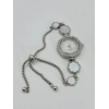 18k White gold Plated Adjustable Watch with Rhinestones