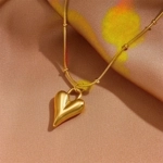 Titanium Steel Gold Jewellery Set