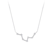 925 Silver Pisces Constellation Necklace