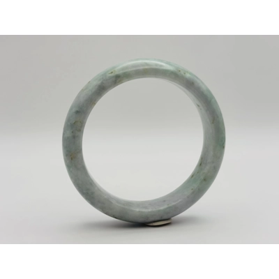 Bangle Jadeite Jade 368ct 15x9mm Unheated Gemstone Jewelry Handmade 2.4