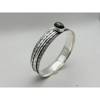 Natural Labradorite Handmade Bangle.