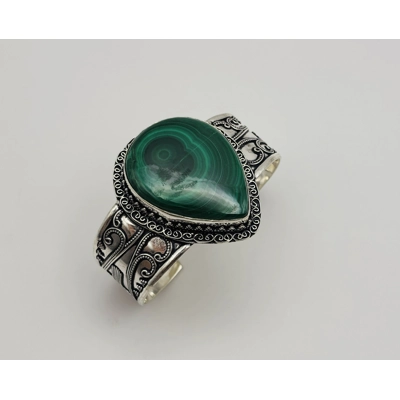 Natural Grade AAA Malachite Bangle