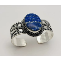 Lápis Lazuli Handmade Adjustable Bangle