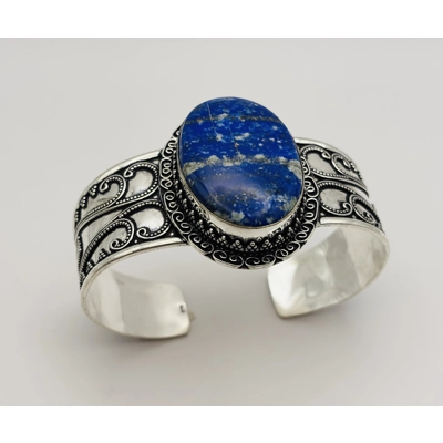 Lápis Lazuli Handmade Adjustable Bangle