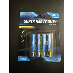 E-circuit AAA1.5V Super Heavy Duty Batteries 8 Pack