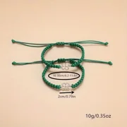 Four Leaf Clover Pendant Handmade Bracelet