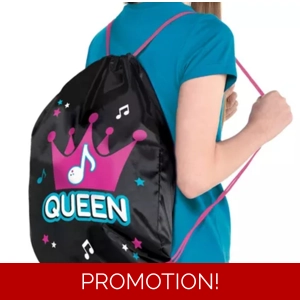 Queen Polyester Drawstring Backpack