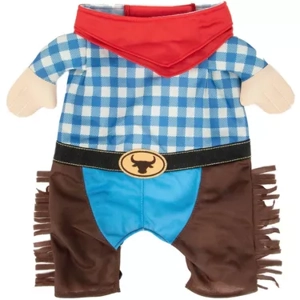 Party Dog Multicolored Cowboy With Arms Costume Set