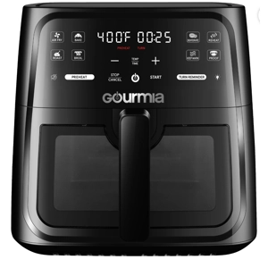 Gourmia 8-Quart Digital Window Air Fryer with 8 One-Touch Functions