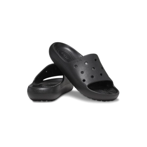 Crocs Unisex-Adult Classic Slides 2.0 Sandals for Women - Men - Black Open-toe Sandals with Clog
