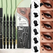 5pcs DragonRanee Double-Ended Eyeliner and Stamp Pen Set, Waterproof, Smudge-Proof, Easy to Apply