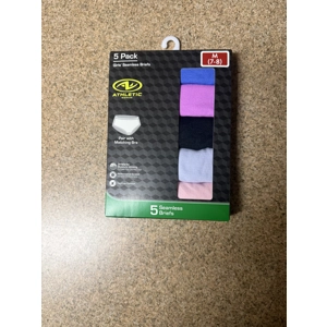 Athletic Works 5 pack girls' seamless underwear panties briefs M (7-8)