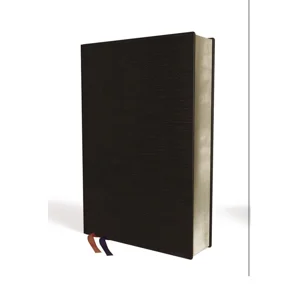 NASB, Thinline Bible, Giant Print, Bonded Leather, Black, Red Letter, 1995 Text, Comfort Print