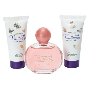ADRIANNA BUTTERFLY Pour Femme, Women's Fragrance Gift Set, 3 Piece collection