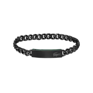 Lacoste Men's Baseline Bracelet – Stainless Steel with Curved Plate Design – Stylish Jewelry Gift