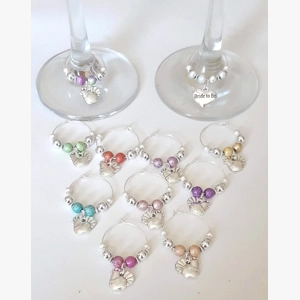 Wine glass charms