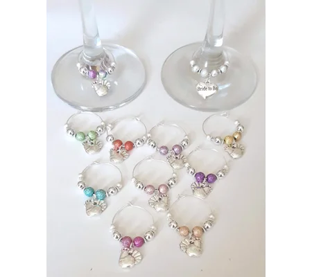 Wine glass charms