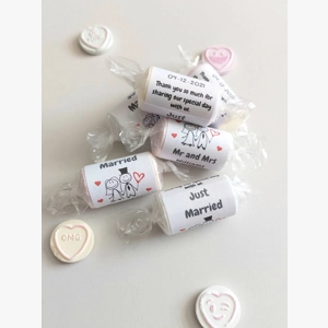 Wedding favours cartoon couple