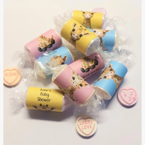 Baby shower sweets, giraffe theme