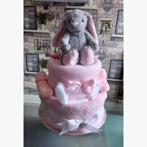 Nappy cake 2 tier baby shower gift
