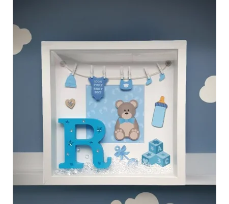 Baby boy gift frame