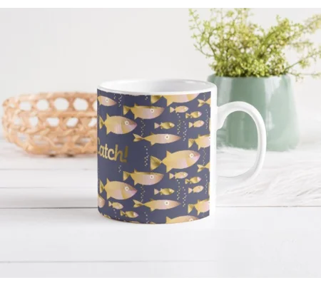 Big catch fishing mug, fishing addict mug, gone fishing