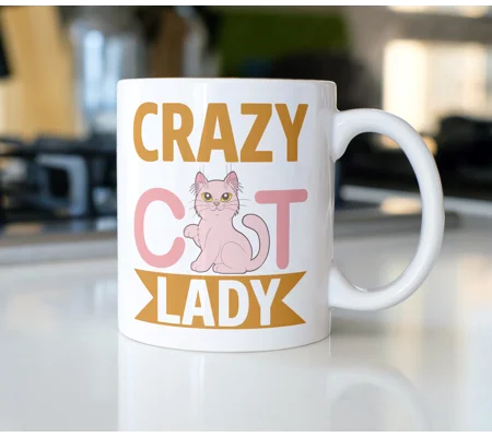 Crazy cat lady mug