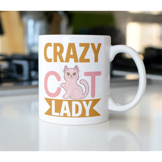Crazy cat lady mug