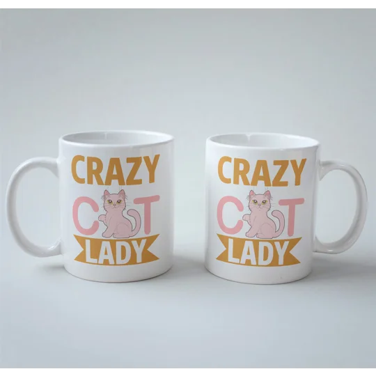 Crazy cat lady mug
