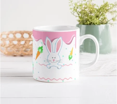 Personalised Easter bunny mug