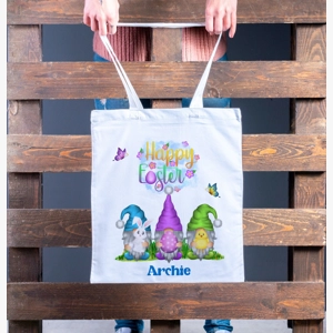 Easter gift bag, personalised Easter tote bag