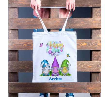 Easter gift bag, personalised Easter tote bag