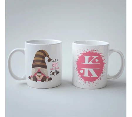 Just a girl who loves coffee personalised mug