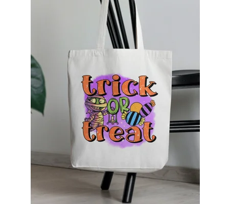 Halloween trick or treat bag Halloween tote bag