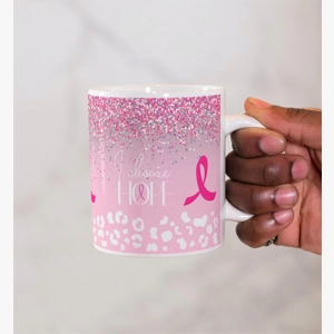 Breast cancer hope mug