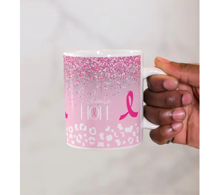 Breast cancer hope mug