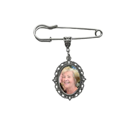 Wedding Photo pin charm