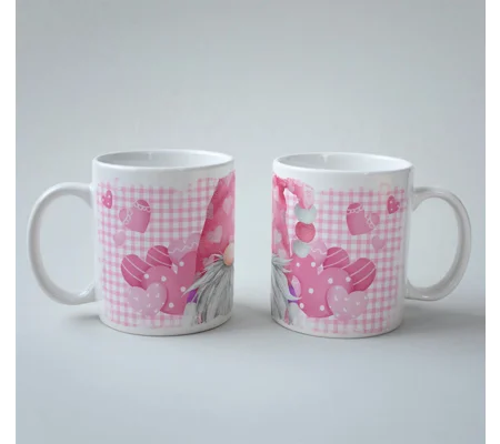 Gnome valentine's day mug