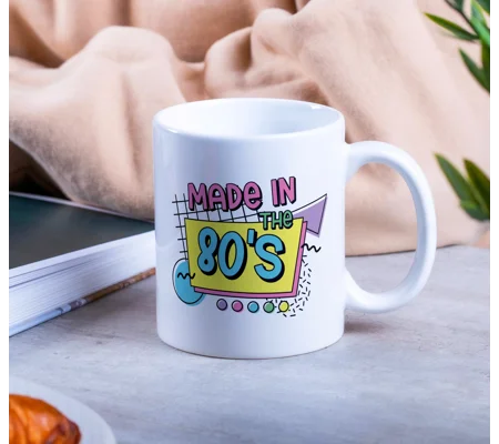 Made in the 80's mug, 80's baby mug, 40th birthday gift, 80's mug