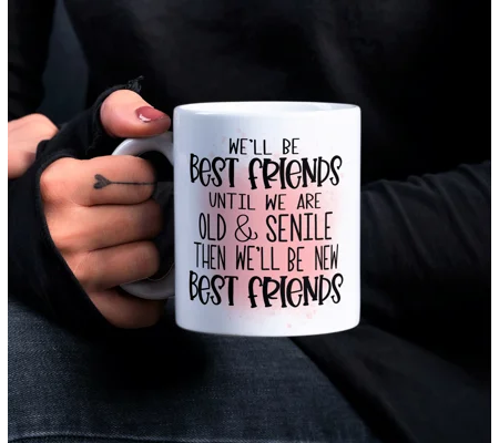Funny best friends mug