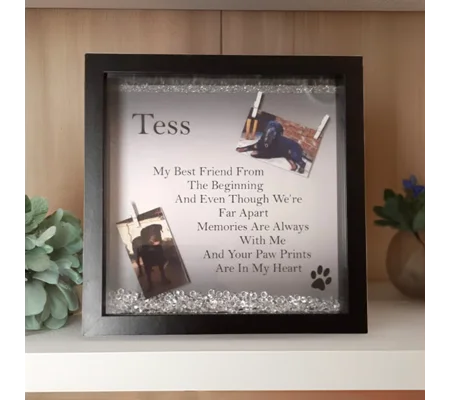 Personalised pet memorial photo frame