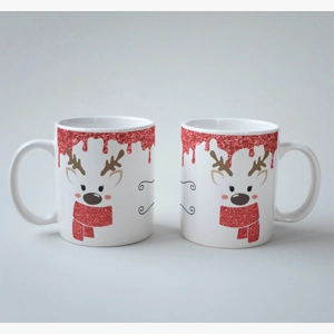 Kids Christmas reindeer mug