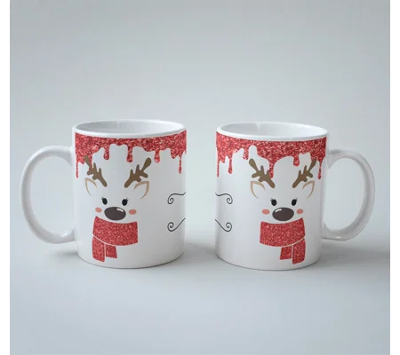 Kids Christmas reindeer mug