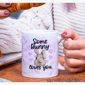 Some bunny loves you Easter mug