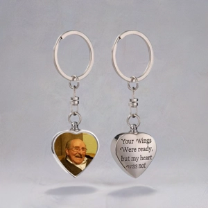Urn keyring with photo