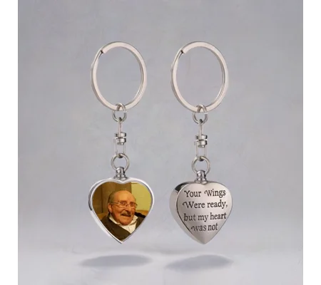 Urn keyring with photo