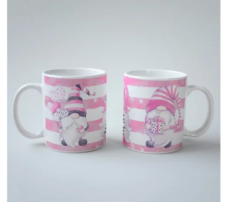 Valentine gnomes mug