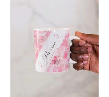 Warrior breast cancer mug